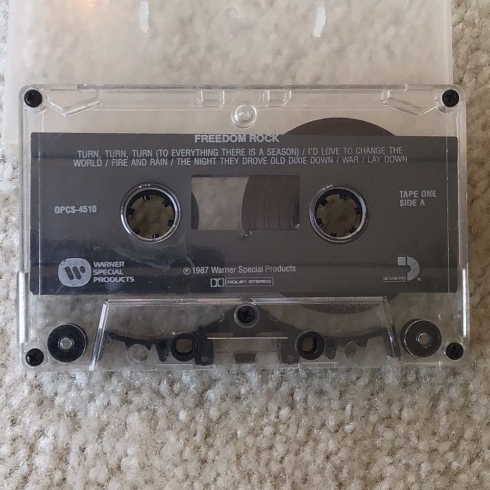 Vintage Freedom Rock Cassette, 1987, Tape one of two